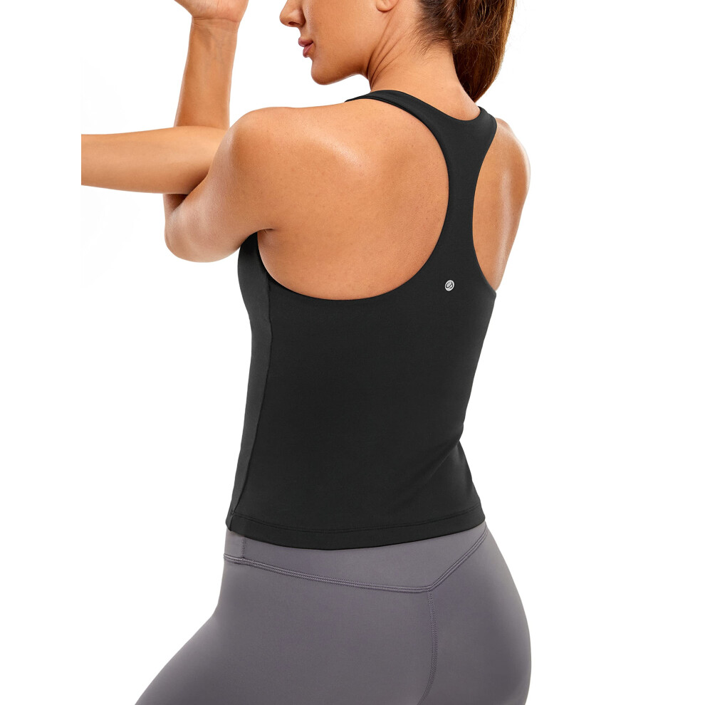 Crz Yoga Butterluxe Canottiere Da Allenamento Da Donna Con Parte Superiore Scollata Sul Reggiseno Nero 40-image