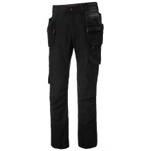 Helly-Hansen naisten ty  vaatteet Luna/Gale rakennushousut, mustat - 6/32 (28L x 32P)