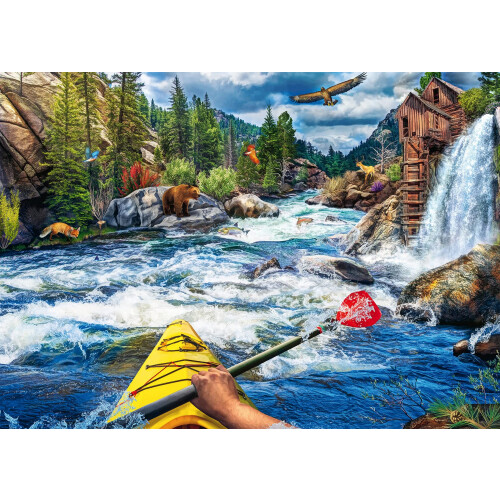 Ravensburger Ravensburger Παζλ Καταδρομή σε Λευκό Νερό - 1000 Κομμάτια | Μοναδικός Σχεδιασμός Κομματιών