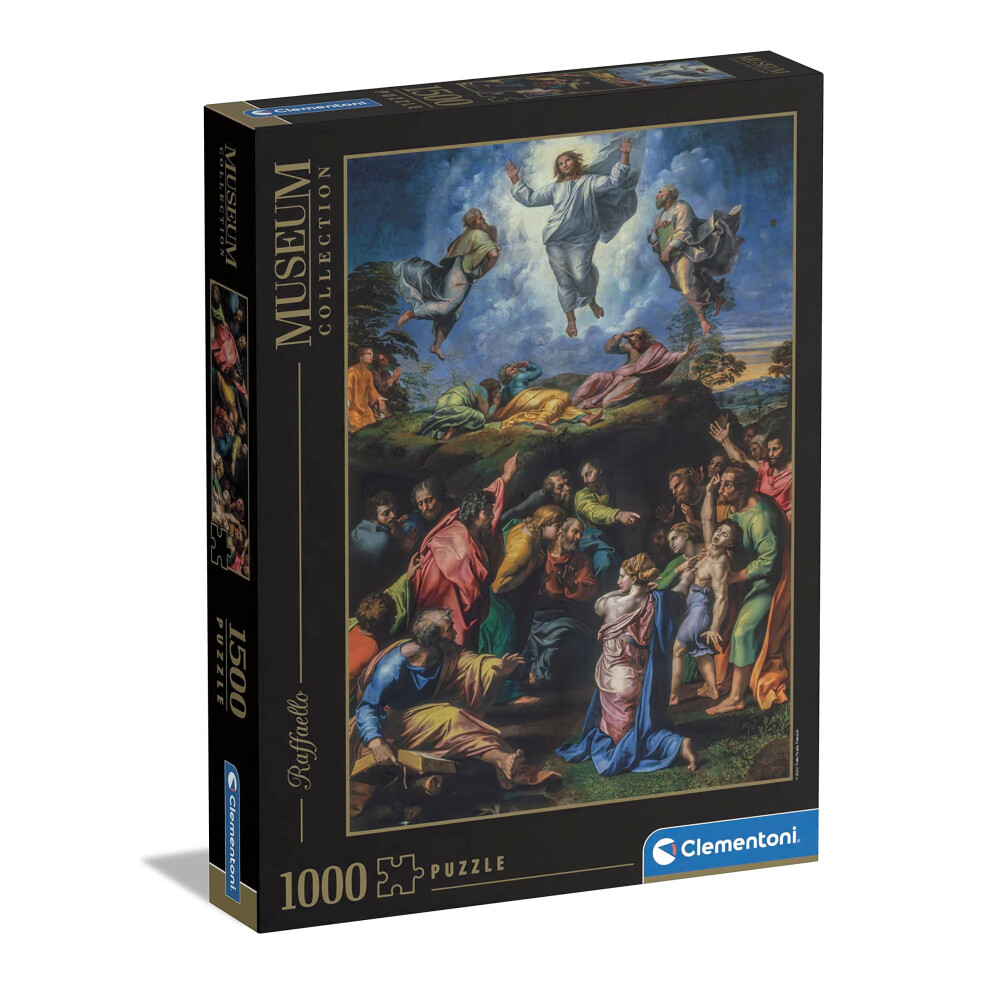 Clementoni - Museum Collection-Raphael, Transfiguration-1500 Adult Pieces, Art, Puzzle Paintings, Famous Paintings, Made In Italy, Multicoloured, 316