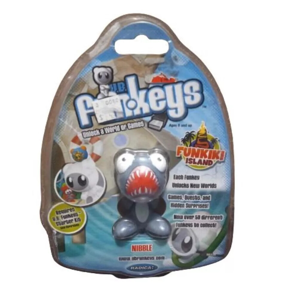 Photos - Action Figures / Transformers  Funkeys Figurine Computer Game Toy Figure 5518705653483(Grey and blue Nibble)