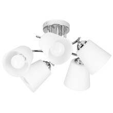 Suspensie - ACTIVEJET - AJE-EMILY 5P - 5xE27 40W - diffusieglas wit - chroomafwerking