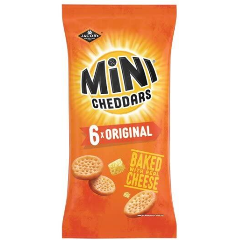 Mini Cheddars Original 6 x 23g (Pack of 8)