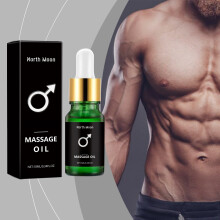 (Man, (1 pack) 10ml) Fresh Scented Indian Herbal Essence Massage Oil, Deeply Hydrating, Natural Herbs, Alcohol Free, with Mint and Vitamin E