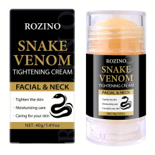 (40g) ROZINO Snake Venom Firming Neck Cream Stick, 40g - Tightens & Firms, Reduces Fine Lines, Non-Caking, Quick Absorbent