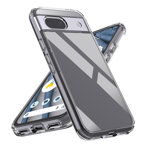 (Transparent, For Pixel 8A) Luxury Silicone Clear Soft Case For Google Pixel 8