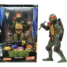 (A) Ninja Turtle Anime Figure Neca 1990 Film Version Limited Edition Action Figurine Model Pvc Statue Room Ornament