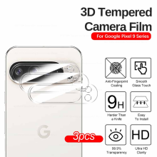 (Clear-3PCS, For Pixel 9) 3pcs Rear Lens Protector Case For Google Pixel 9 P