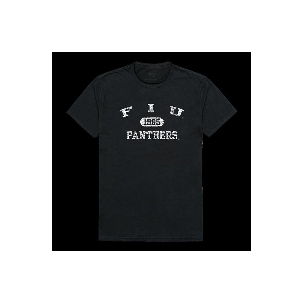 W Republic 574-219-BLK-01 Florida International University Distressed Arch College T-Shirt, Black - Small-image-OPC-PGH8YW7-NEW