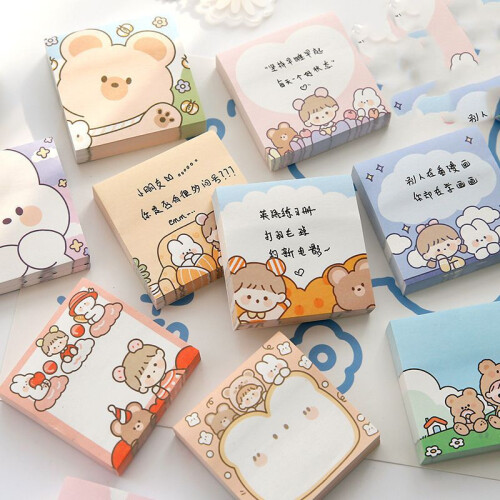 Memo Sticky 100sheets Pad Message Notes Decorative Stationery Supplies Notepad 1