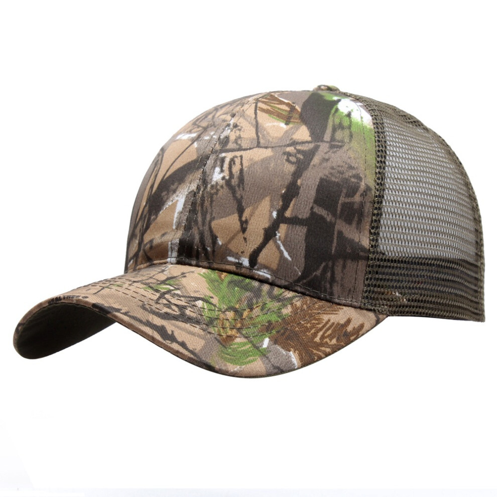 (1) Summer Adjustable Baseball Caps Casual Women Men Camouflage Hats Mesh Sun Hat