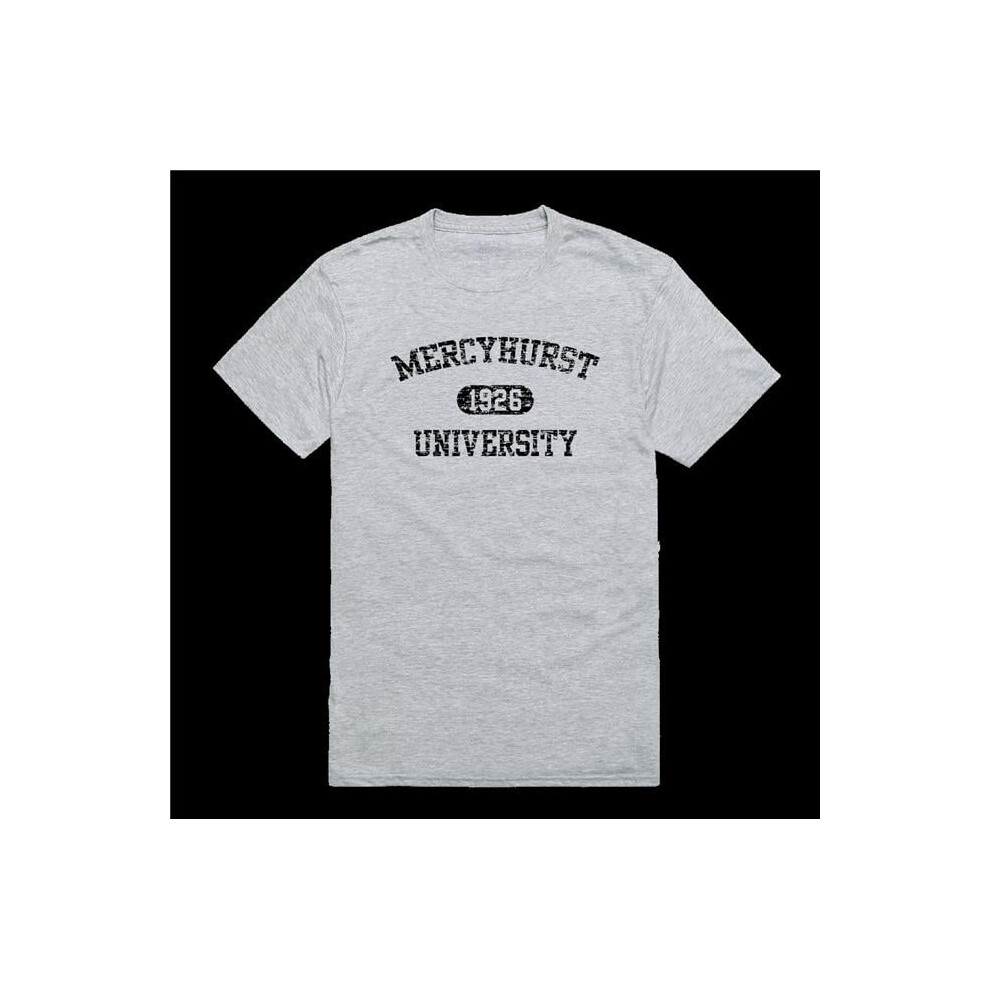 W Republic 574-540-HGY-03 Mercyhurst University Lakers Distressed Arch College T-Shirt, Heather Grey - Large-image-OPC-PGH9MKG-NEW