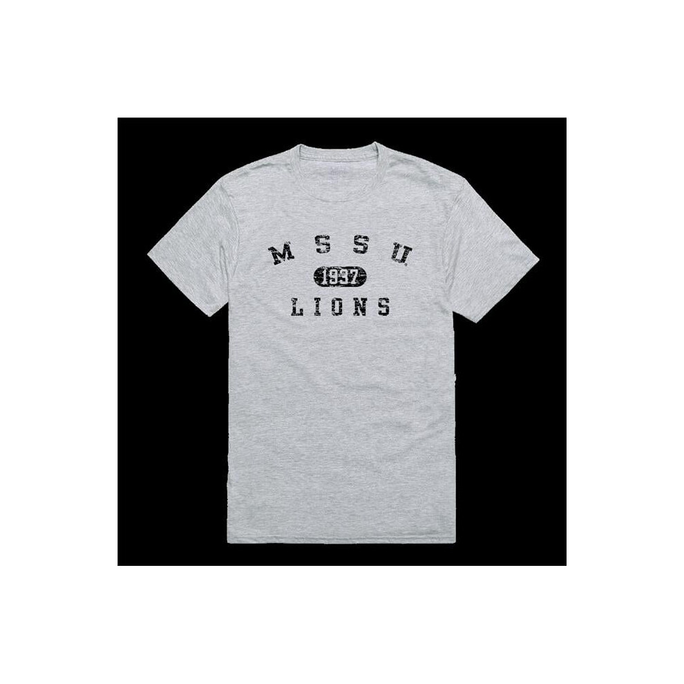 W Republic 574-546-HGY-03 Missouri Southern State University Lions Distressed Arch College T-Shirt, Heather Grey - Large-image-OPC-PGH9MQM-NEW