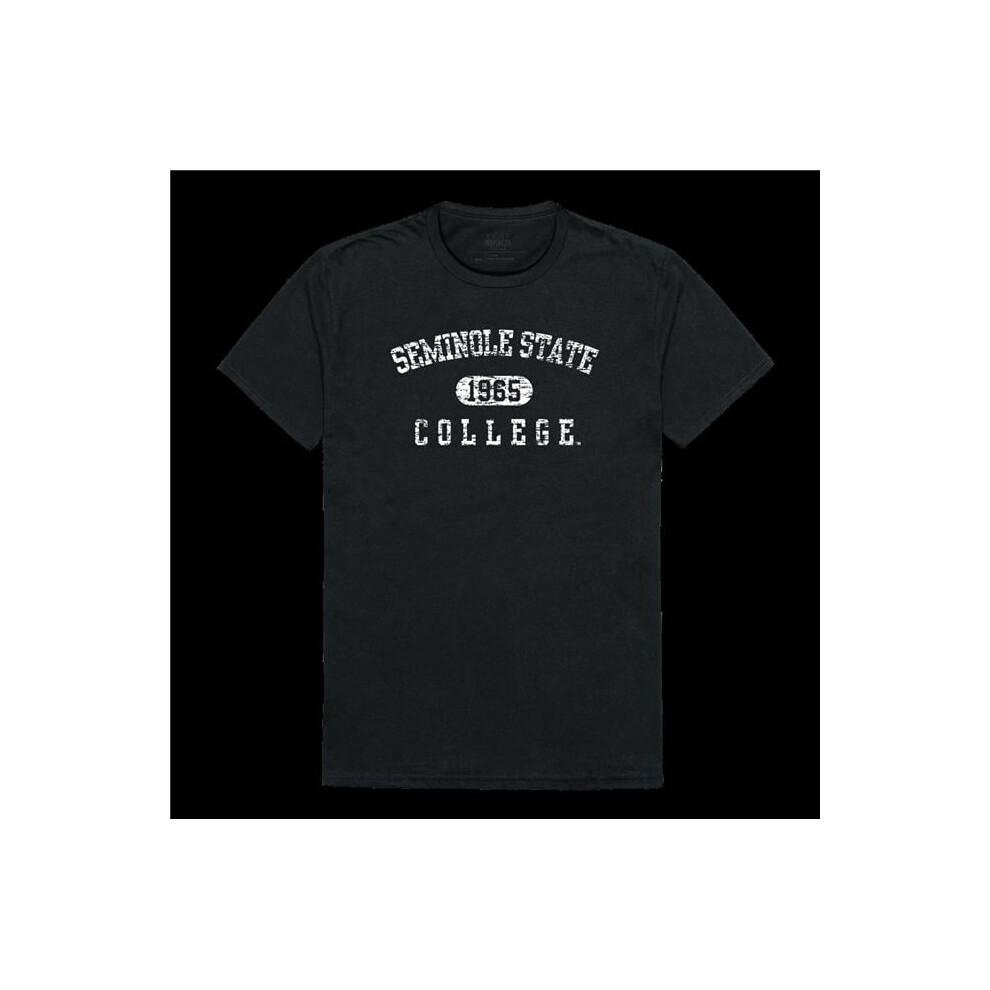 W Republic 574-582-BLK-02 Seminole State College Raiders Distressed Arch T-Shirt, Black - Medium-image-OPC-PGH9NWK-NEW