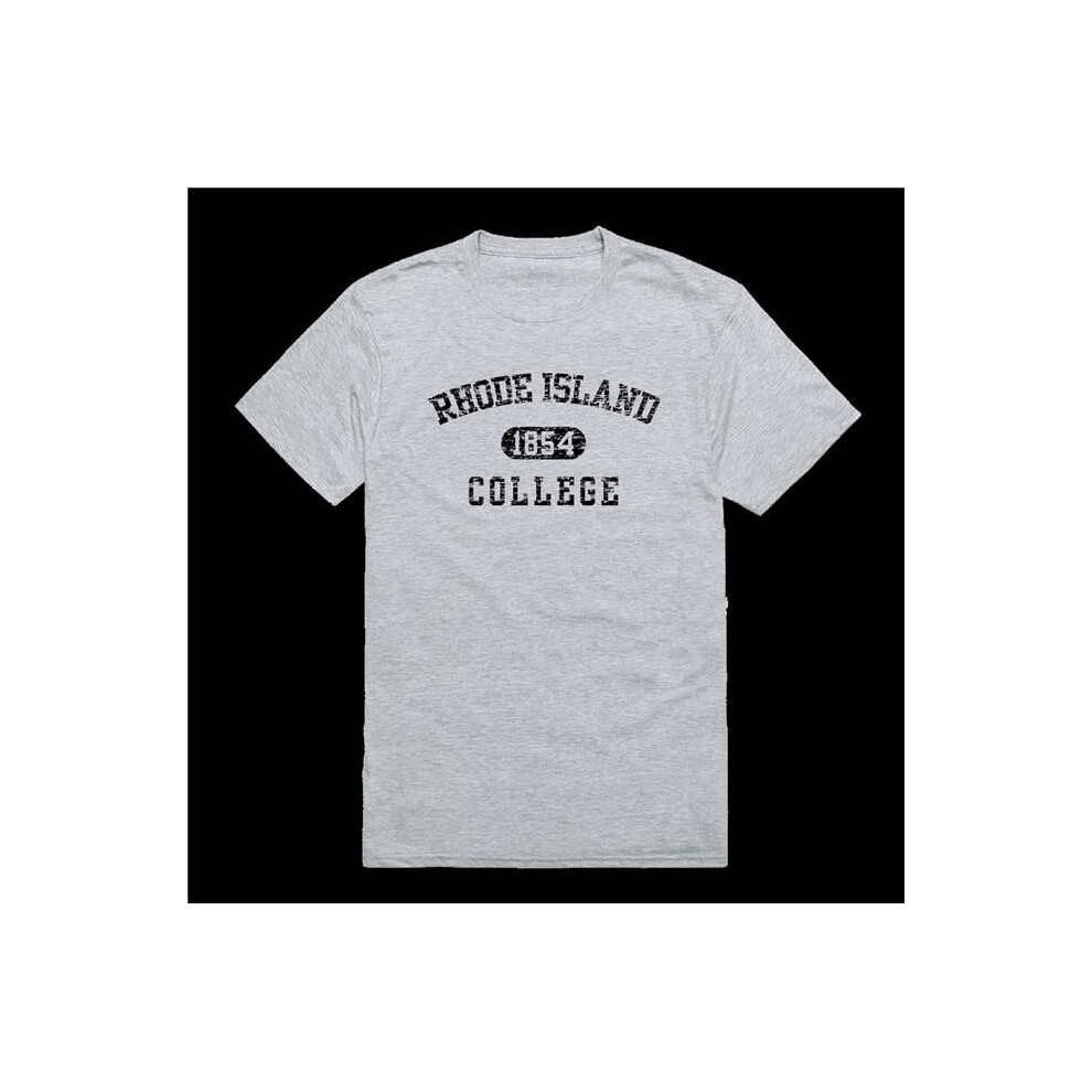 W Republic 574-574-HGY-03 Rhode Island College Anchormen Distressed Arch T-Shirt, Heather Grey - Large-image-OPC-PGH9QQB-NEW