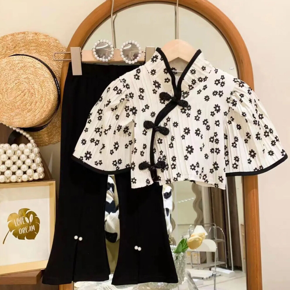 (StyleD, 90) Cotton Lightweight Breathable Girls Dress Set Perfect For Summer Spring Wear-image-OPC-PGH9X9C-NEW