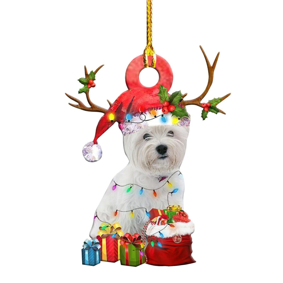 (16) Acrylic Christmas Whimsical Dog Ornaments For Colorful Holiday Solutions Decor-image-OPC-PGHB8MX-NEW