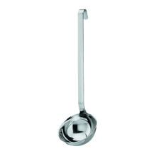 Rsle Stainless Steel Hooked Handle Ladle with Pouring Rim 2.7-Ounce Silver