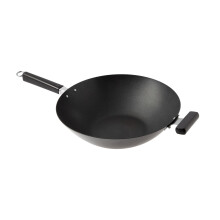 Joyce Chen Professional Series 14-calowy stal weglowa Exalibur Nonstick Wok z fenolowymi uchwytami