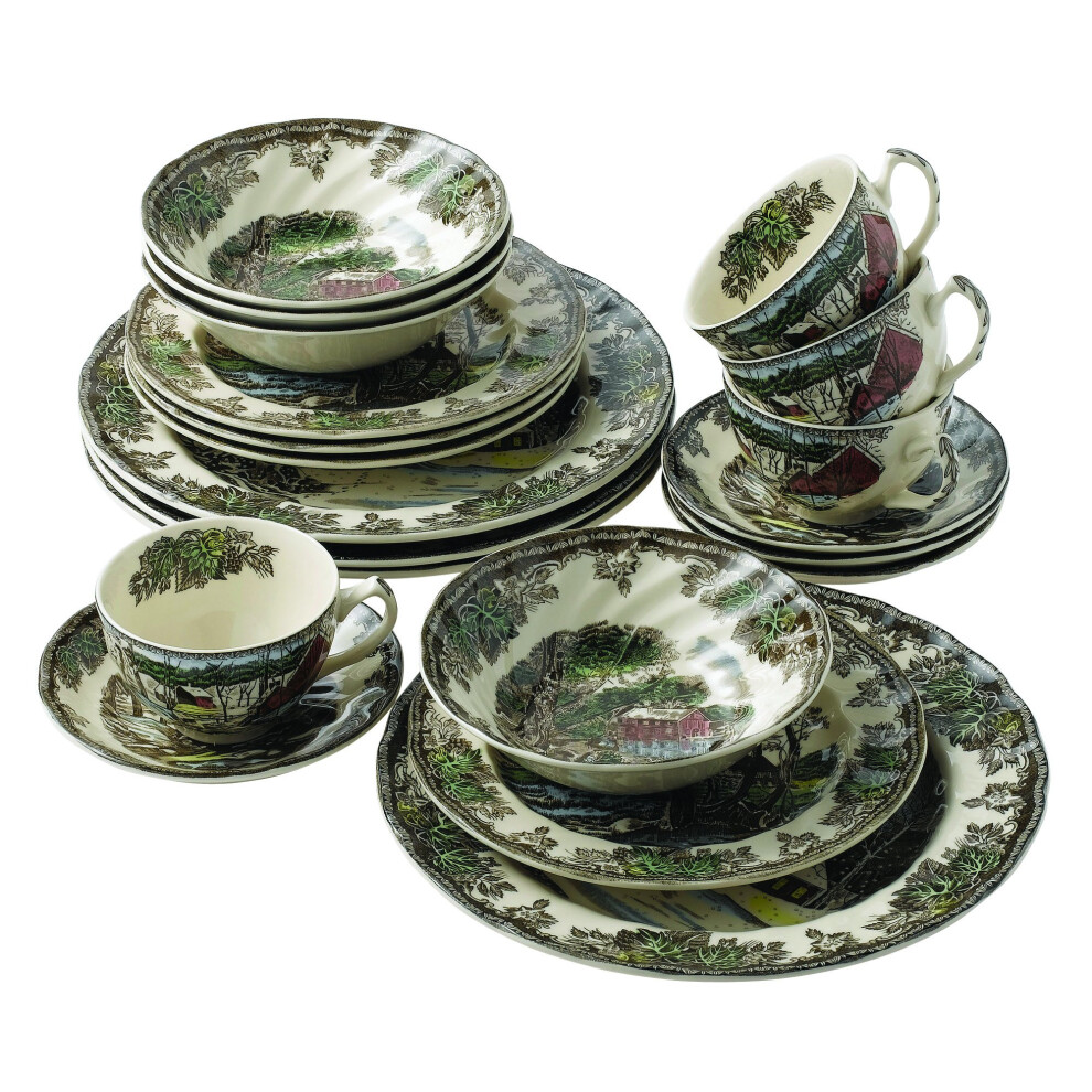 Johnson Brothers Friendly Village 20-Piece Dinnerware Set Multicolor 10.5