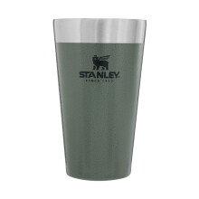 STANLEY Adventure Inulsated Stacking Beer Pint Glass 16oz Nerezov    dvojit    stenov    robustn    kovov    poh   r na pitie (kladivovo zelen   )