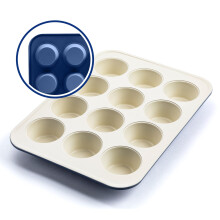 greenLife Bakeware Healthy ceramic Nonstick 12 cup Muffin and cupcake