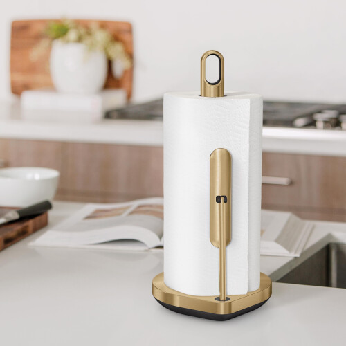 simplehuman Θήκη Χαρτοπετσέτας με Τεντωμένο Βραχίονα, Χάλκινο Ανοξείδωτο Ατσάλι, Χρυσό 2