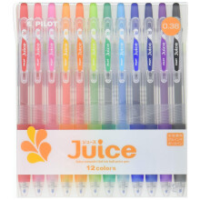 Pix cu bile cu cerneala cu gel PILOT Juice, 0,38 mm, set de 12 culori (LJU120UF-12C)