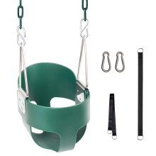 Altalena per bambini piccoli KINSPORY Altalena per bambini da esterno con schienale alto e resistente