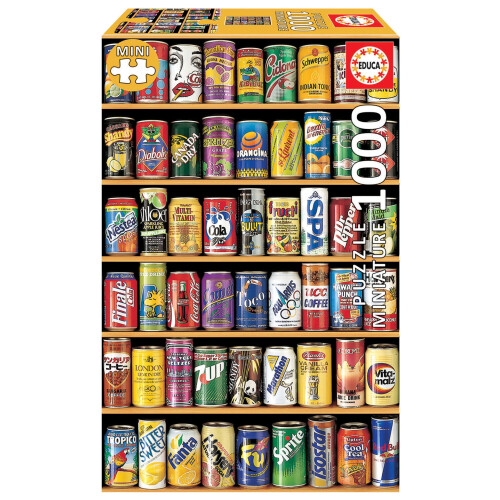 Puzzle miniature Educa 14835 Bo   tes de conserve une couleur