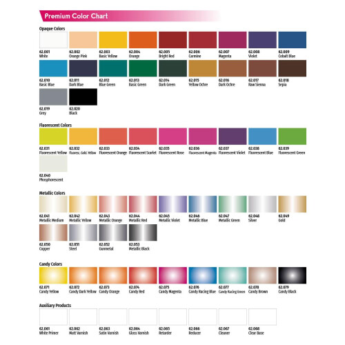 Vallejo Color Metallic Medium Premium RC -farver 2