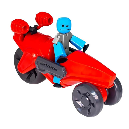 Stikbot Megabots - Rouge (Turbo Cycle) Figurines d'Action Poseables