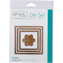 Gina K. Designuri pentru Therm O Web 3 Dies cuibarita, plus forma unica de bonus Bonus Single Stitch Set mare