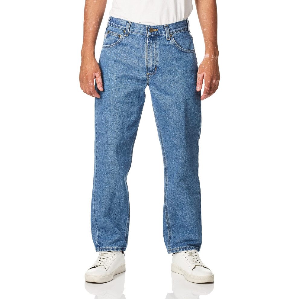 Carhartt Men's Slim Fit Heavyweight 5-Pocket Tapered Jean  Stonewash