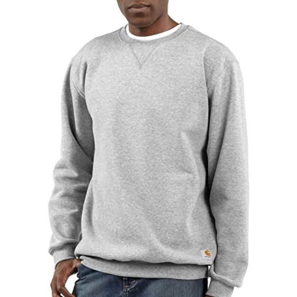carhartt Mens Midweight crewneck Sweatshirt Heather gray Medium