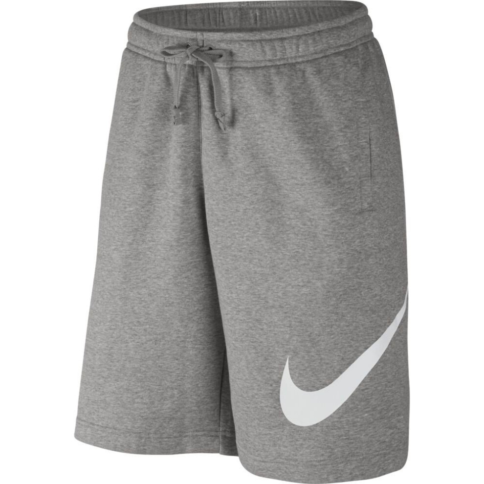 Nike Men's Sportwear Club Shorts  Dark Grey Heather/White  Small