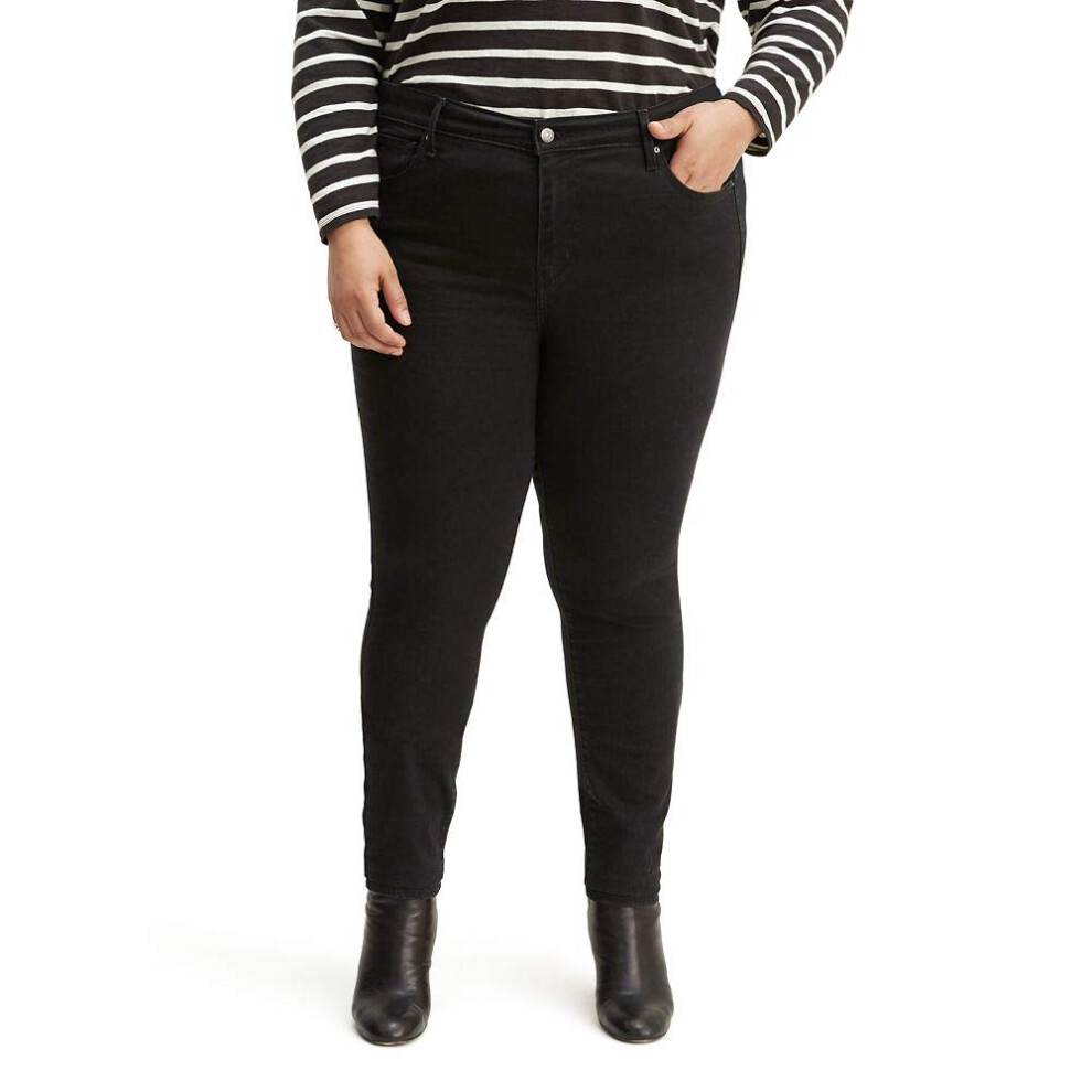 Levi's Women's Plus-Size 721 High Rise Skinny Jeans  Black Peony Waterless  US 20 37 Regular
