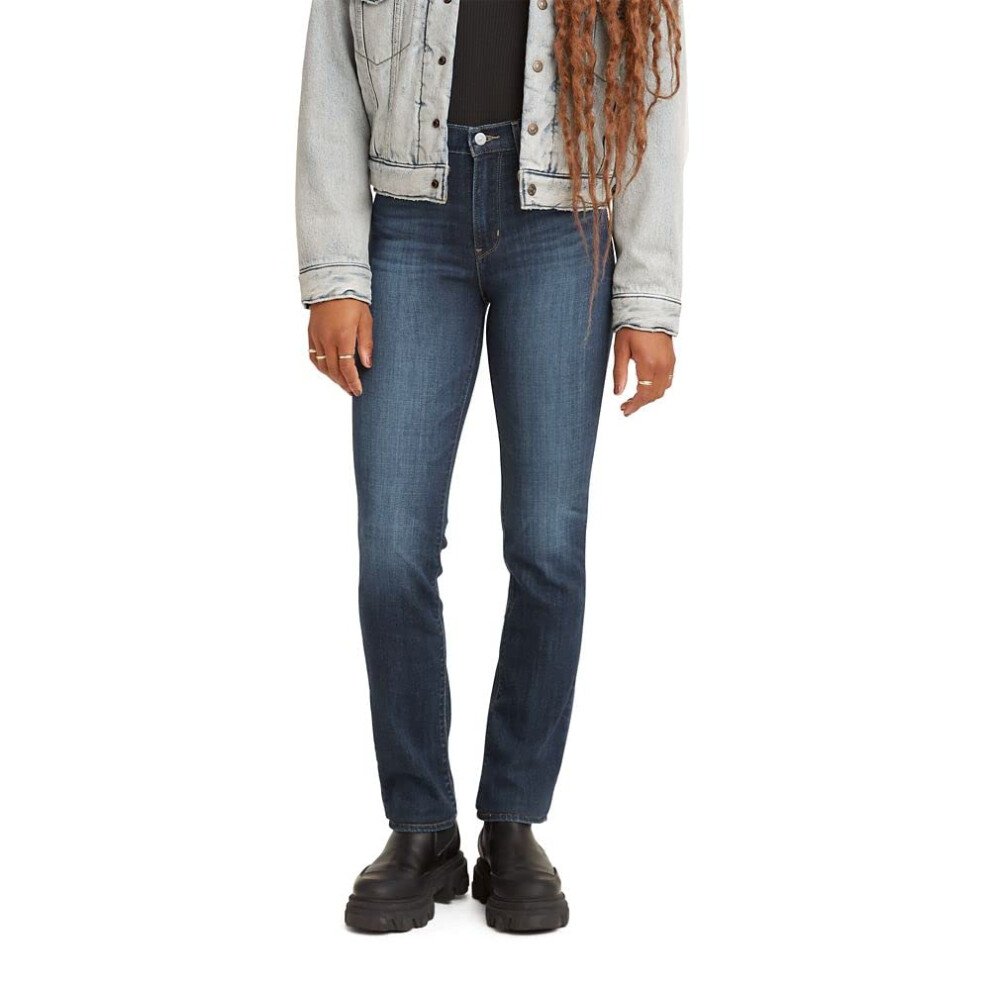 Levi's Women's 724 High Rise Straight Jeans  Carbon Glow  25 US 0 R