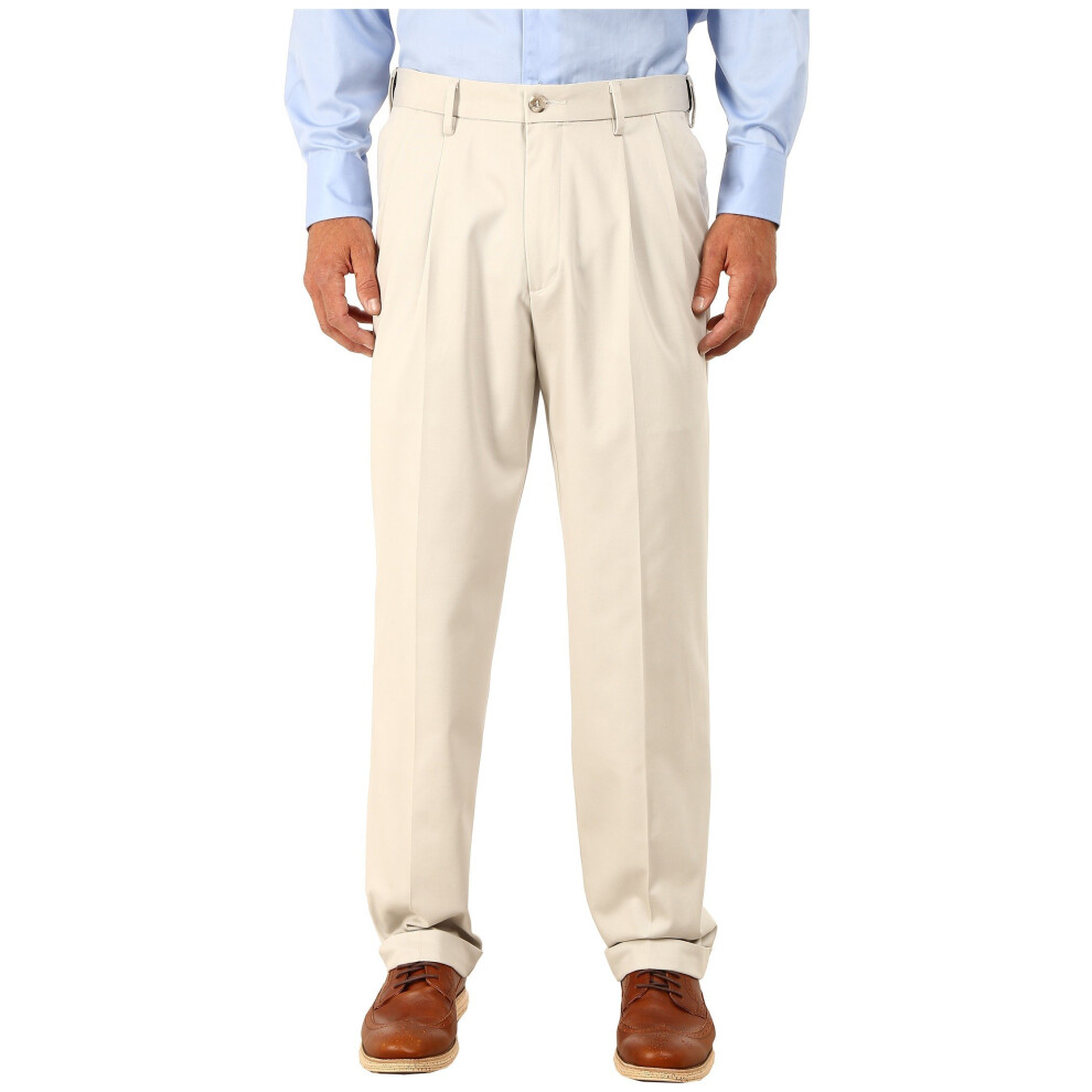 Pantalon kaki confortable coupe décontractée pour homme Dockers - Porcelain Khak plissé