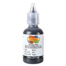 Scribbles 1oz 3D-textielverf glanzend zwart