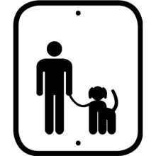 Mutt Mitt 2499 Business Sign, White & Black