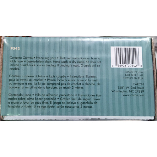 Caron Natura Latch-Hook Kit Ladybug 12 """" X 12 """" 1