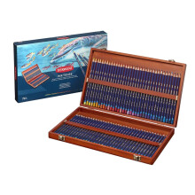 Derwent Inktense Matite 72 Scatola di Legno Set di 72 Premium 4mm Rotondo C