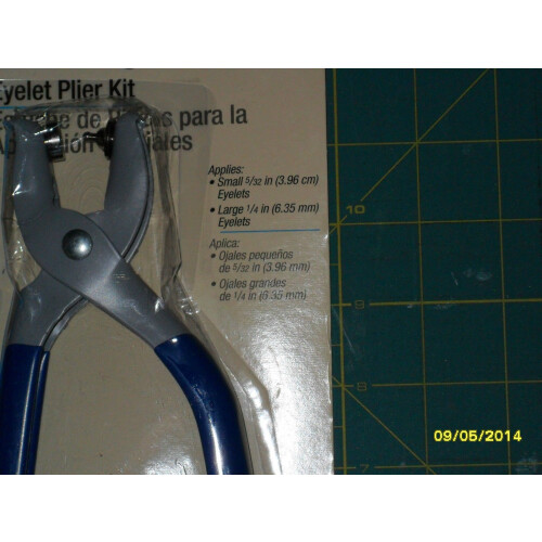 Pinza per occhielli Dritz per occhielli da 5/32"" e 1/4"" Turchese 2