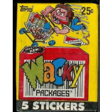 Wacky Packages 6 versiegelte Packungen Aufkleber 1990