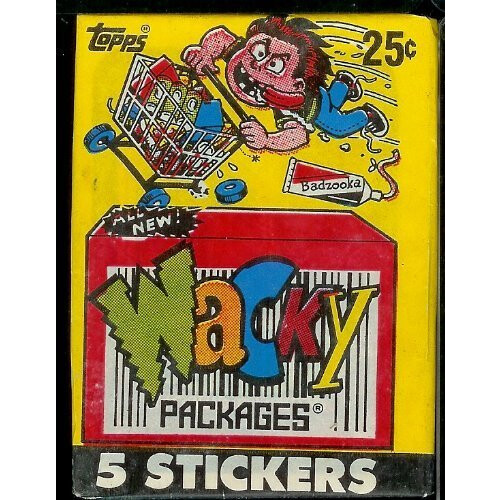 Wacky Packages 6 Σφραγισμένα Πακέτα Αυτοκόλλητων 1990