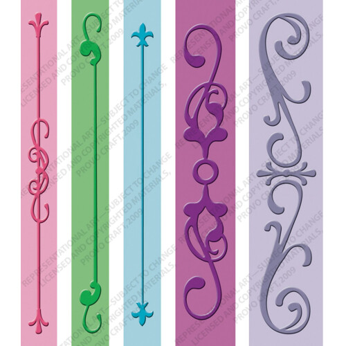 Cuttlebug Prgeordner-Rand-Set, 5er-Pack, Iron Works