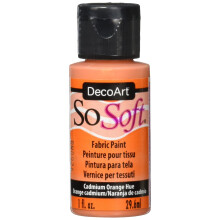 DecoArt SoSoft Fabric Acrylverf 1-ounce Cadmium Oranje
