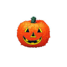 Halloween Pumpkin 3D Orange Paper Pinata - 12.5"" x 11"" (1 Pc) - Fun