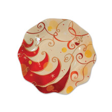 Bol Moyen en Forme de Sapin de Noël (10/Pkg)